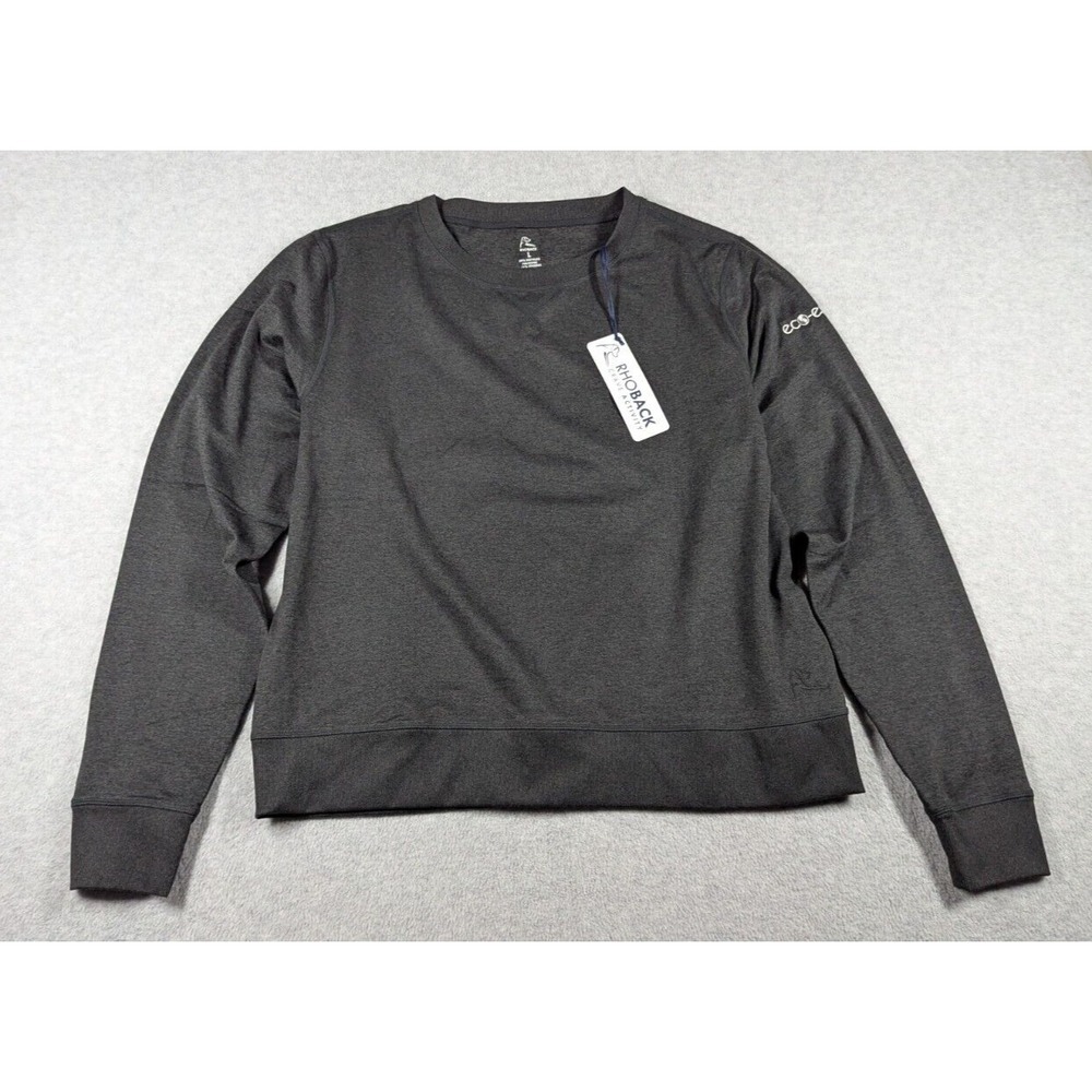 Rhoback Women Shirt Large NWT Starter Performance Crew Sweatshirt Quick Dry